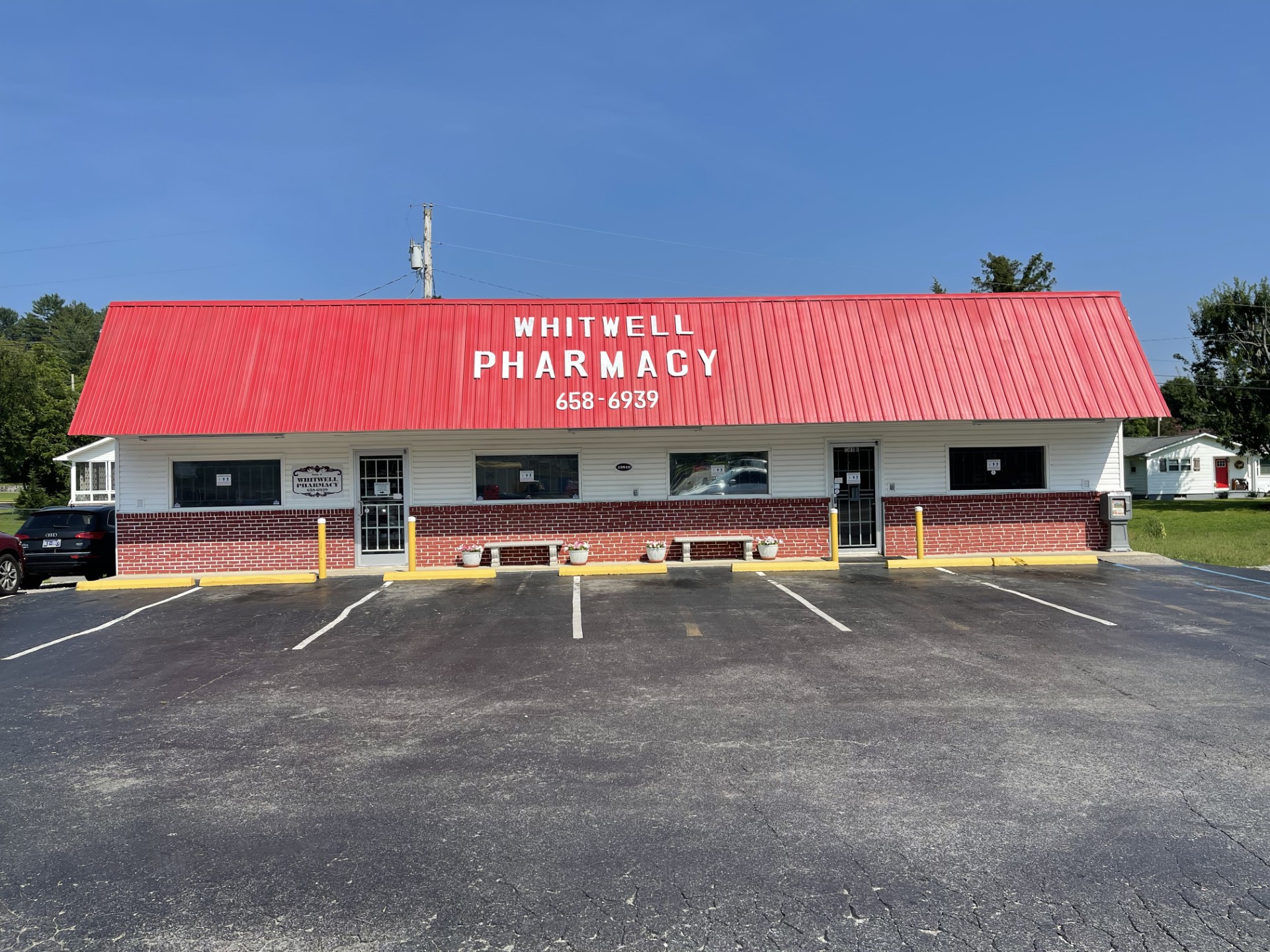 Whitwell Pharmacy storefront in Whitwell