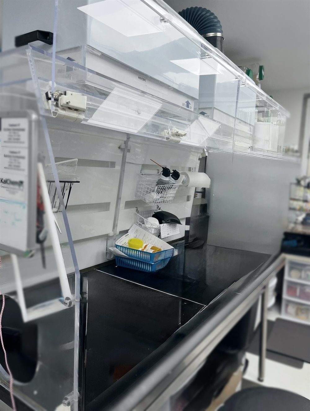 Non-sterile compounding hood and laboratory workspace